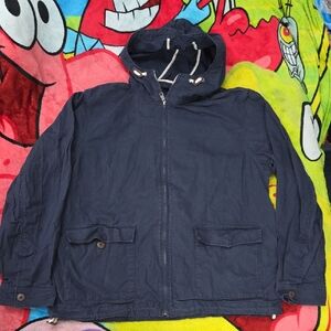 🫶 2for$30 Men's XL Navy Blue Hooded Jacket